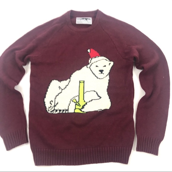 LAST ONE! New UO Character Hero Polar Bear Holiday Sweater - Picture 2 of 4